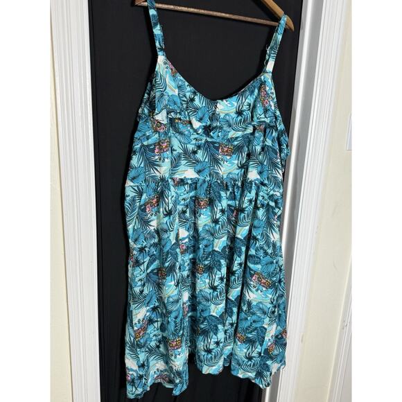 Torrid Disney Encanto Cold Shoulder Beachy tropical resort Dress 4 Plus - Picture 7 of 14